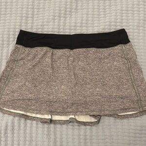 Lululemon Athletica Black and Gray Skort
